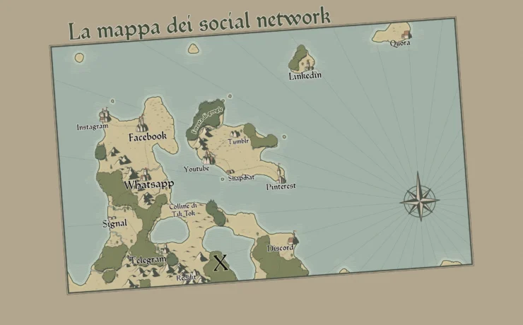 Mappa dei social network