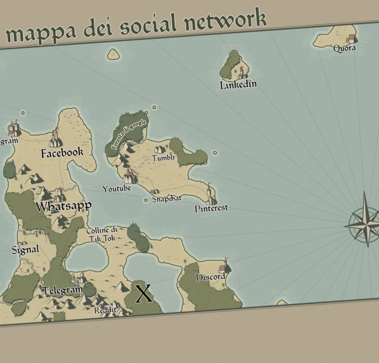 Mappa dei social network